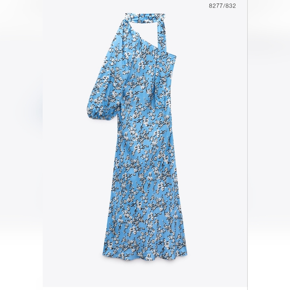 Zara Maxi Asymmetric dress LIMITED EDITION